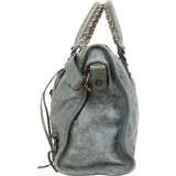 Balenciaga Petrol Leather City Handbag