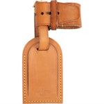 [🔄️B21 / F19] Louis Vuitton Vachetta Leather Luggage Tag - vintageandkickz