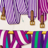 Hermès Les Sangles Silk Carre 90 Scarf Tuch