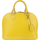 Louis Vuitton Yellow Epi Leather Alma PM Handbag