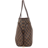Louis Vuitton Monogram Damier Ebene Canvas Neverfull MM Shoulder Bag