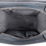 Céline Black Grained Leather Luggage Handbag