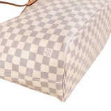 Louis Vuitton Monogram Damier Azur Neverfull MM Shoulder Bag