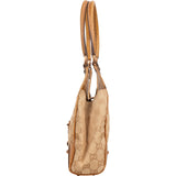 Gucci Monogram GG Canvas Lizard-Embossed Leather Small New Jackie Shoulder Bag