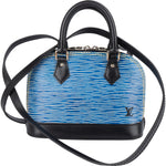 Louis Vuitton Blue Epi Leather Alma Nano Crossbody Bag - vintageandkickz