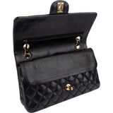 Chanel Quilted Lambskin CC Medium Double Flap Shoulder Bag