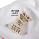 Hermès White Cotton Fleurs et Sangles Print T-Shirt (DE 38 / DE 36)