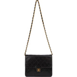 Chanel Quilted Lambskin 24K Gold Single Flap Shoulder Bag