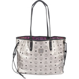 MCM Monogram Visetos Metallic Reversible Liz Shopper Shoulder Bag
