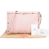 Christian Louboutin Calfskin Leather Studded Pouch Crossbody Bag