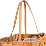MCM Monogram Visetos Medium Liz Reversible Shopper Shoulder Bag