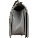 Chanel Quilted Lambskin Medium Boy Single Flap Crossbody Bag