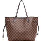 Louis Vuitton Monogram Damier Ebene Neverfull MM Shoulder Bag