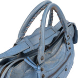 Balenciaga Blue Leather Classic City Handbag