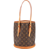 Louis Vuitton Monogram Canvas Bucket PM Shoulder Bag