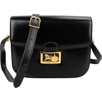 Celine Boxcalf Leather Horse Carriage Triomphe Crossbody Bag