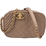 Chanel Quilted Leather Camera Case Boy Crossbody Bag