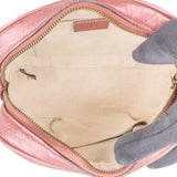 Gucci Microguccissima Metallic Leather Bamboo Tassel Camera Crossbody Bag