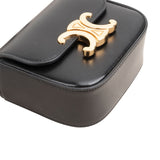 Celine Shiny Calfskin Mini Claude Triomphe Crossbody Bag