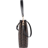 Coach Monogram Signature Canvas Town Bucket Shoulder Crossbody Bag
