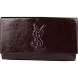 Yves Saint Laurent Crinkled Patent Leather Belle De Jour Clutch