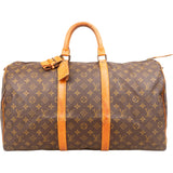 Louis Vuitton Monogram Canvas Keepall 50 Travel Bag