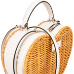 [🔄️B09 / F54] Kate Spade Wicker Heart Crossbody Handbag - vintageandkickz