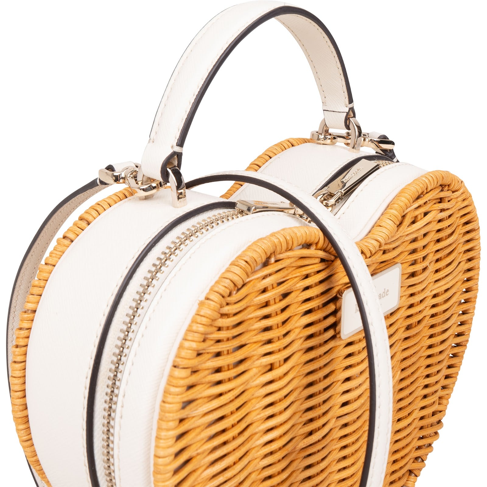 [🔄️B09 / F54] Kate Spade Wicker Heart Crossbody Handbag - vintageandkickz