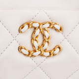 Chanel Quilted Lambskin CC Chanel19 Top Handle Bowling Handbag