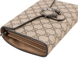 Gucci Monogram GG Supreme Canvas Dionysus Wallet On Chain Crossbody Bag