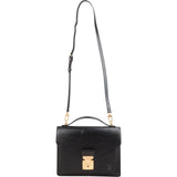 Louis Vuitton Noir Epi Leather Monceau Handbag