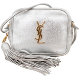 Saint Laurent Metallic Leather Lou Mini Camera Crossbody Bag
