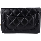 Chanel Quilted Calfskin Punk Grommet Wallet On Chain Crossbody Bag