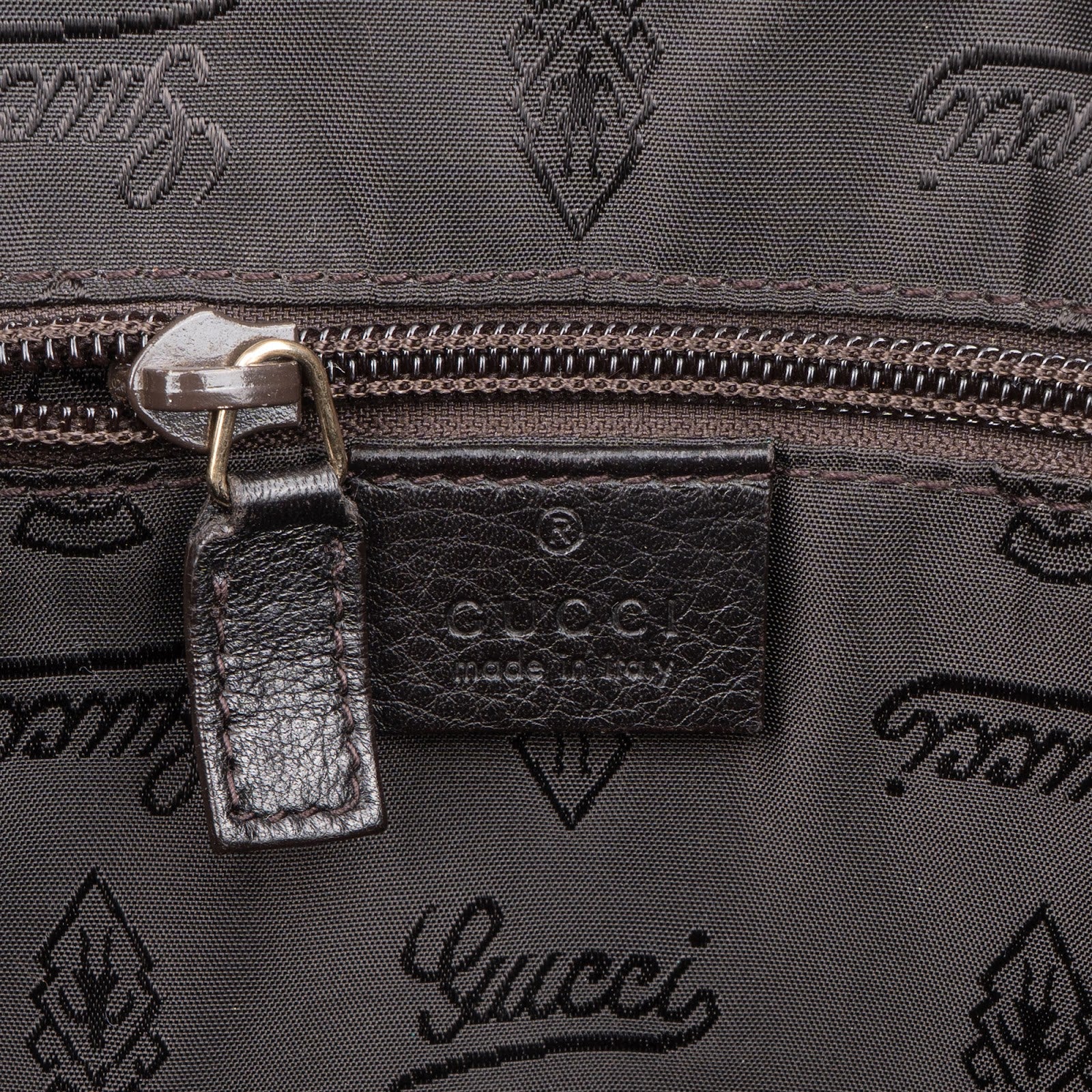 Gucci Black Guccissima Leather Business Handbag - vintageandkickz