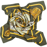 Hermès Grand Apparat Silk Carre 90 Scarf Tuch