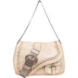 Christian Dior Gaucho Saddle Limited 259 Ivory Shoulder Bag