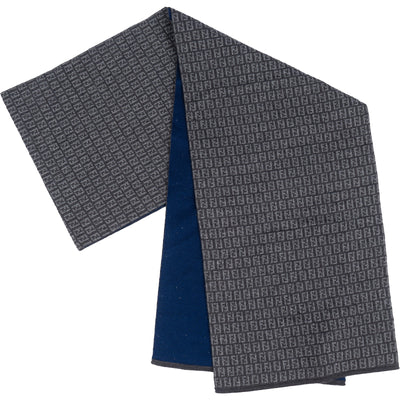 Fendi Reversible Mini FF Zucca Monogram Schal Scarf - vintageandkickz