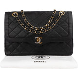 Chanel Quilted Lambskin Bicolor Double Flap Shoulder Bag
