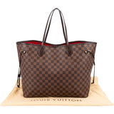 Louis Vuitton Monogram Damier Ebene Canvas Neverfull GM Shoulder Bag