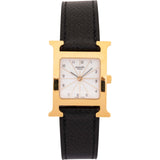 Hermès Gold Tone Heure H HH1.201 Women Watch