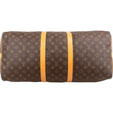 Louis Vuitton Monogram Canvas Keepall 55 Bandoulière Travel Bag