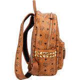 MCM Monogram Visetos Stark Side Studs Small Backpack