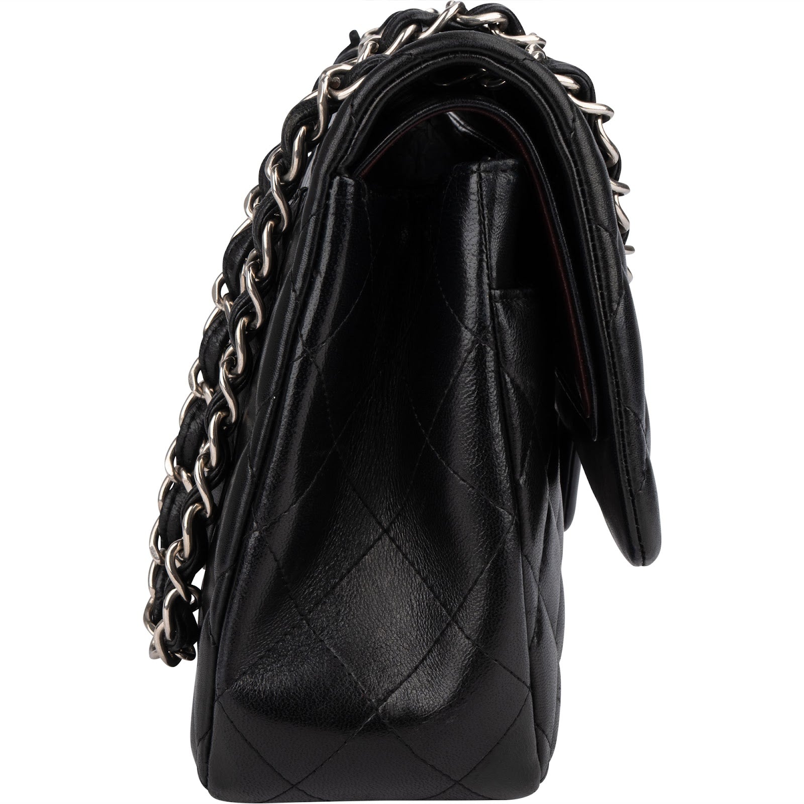 Chanel Quilted Lambskin Jumbo Double Flap Crossbody Bag xx datacode - vintageandkickz