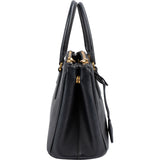 Prada Black Saffiano Leather Small Galleria Handbag