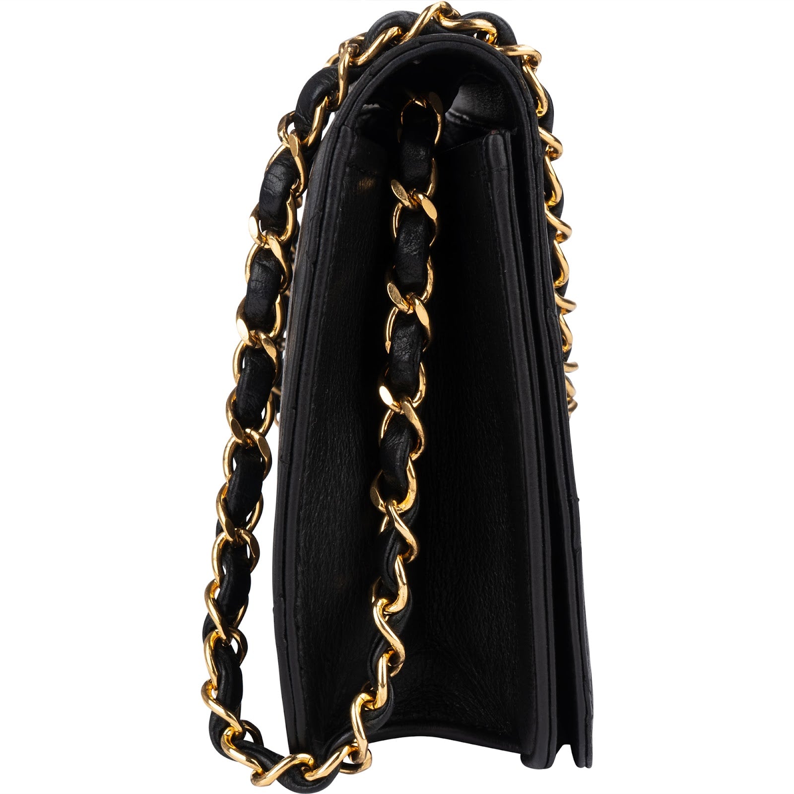 [🔄️B21 / F05] Chanel Quilted Lambskin Medium Single Flap Crossbody Bag - vintageandkickz