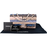 Chanel Quilted Cotton Single Flap Shoulder Bag
