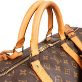Louis Vuitton Monogram Canvas Keepall 55 Bandoulière Travel Bag