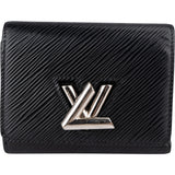 Louis Vuitton Noir Epi Leather Twist Compact Wallet