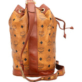 MCM Monogram Visetos Drawstring Bucket Crossbody Bag