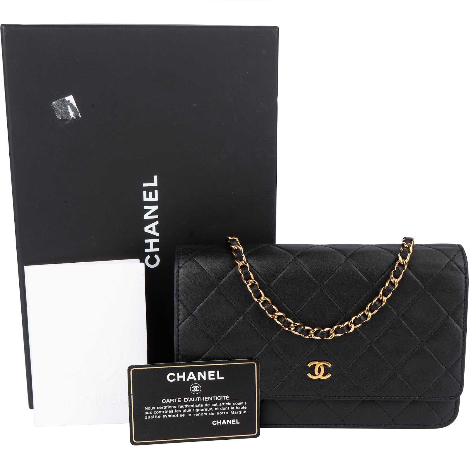 [🔄️B23 / F09] Chanel Quilted Lambskin on Chain Wallet - vintageandkickz